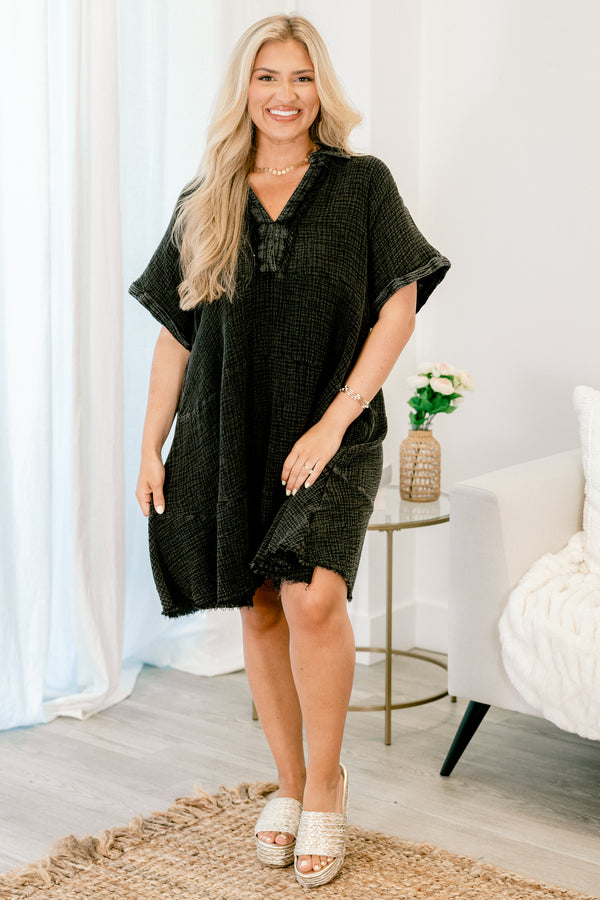 Women's Good For You Dress, Black | Size: 1X By Chic Soul Women's Good For You Dress, Black | Size: 1X By Chic Soul