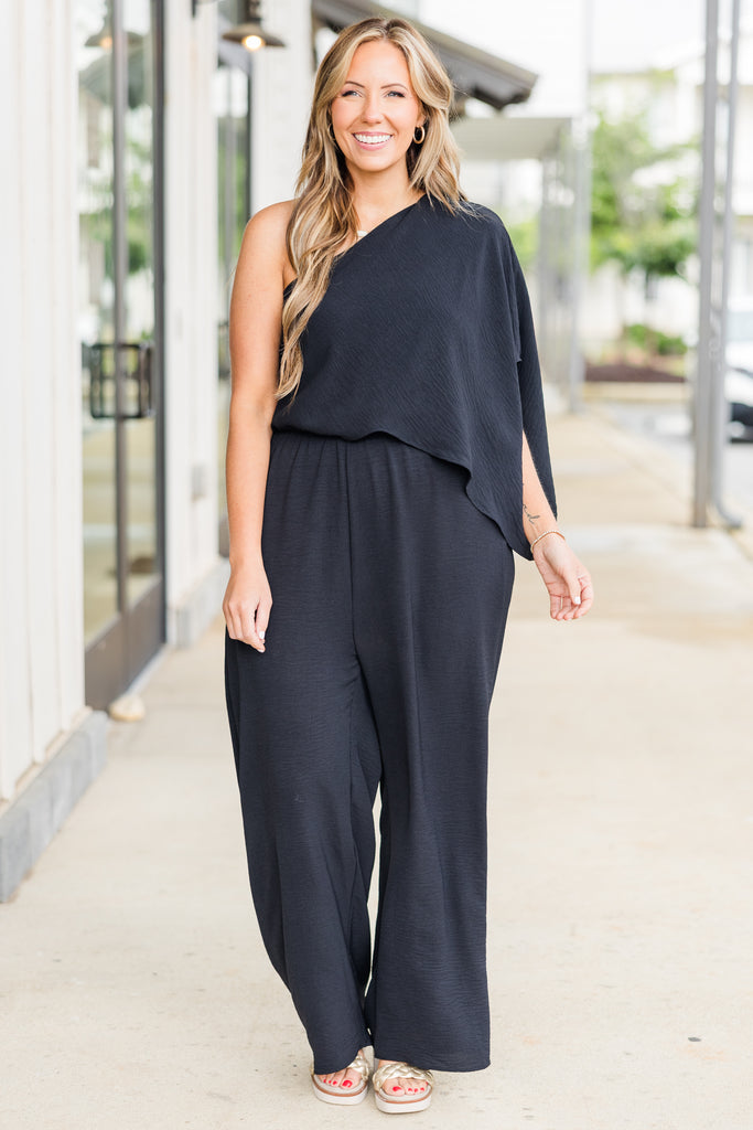 Good Luck Babe Jumpsuit, Black – Chic Soul