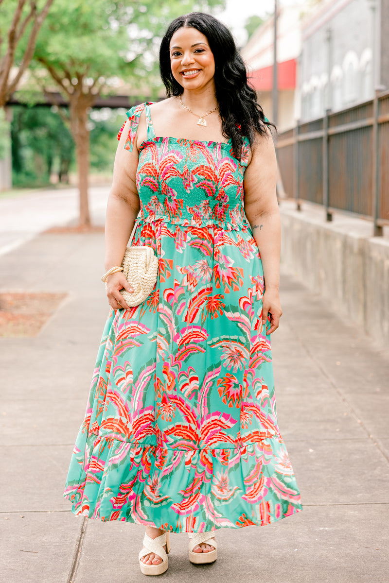 Good To Be Back Dress, Turquoise – Chic Soul