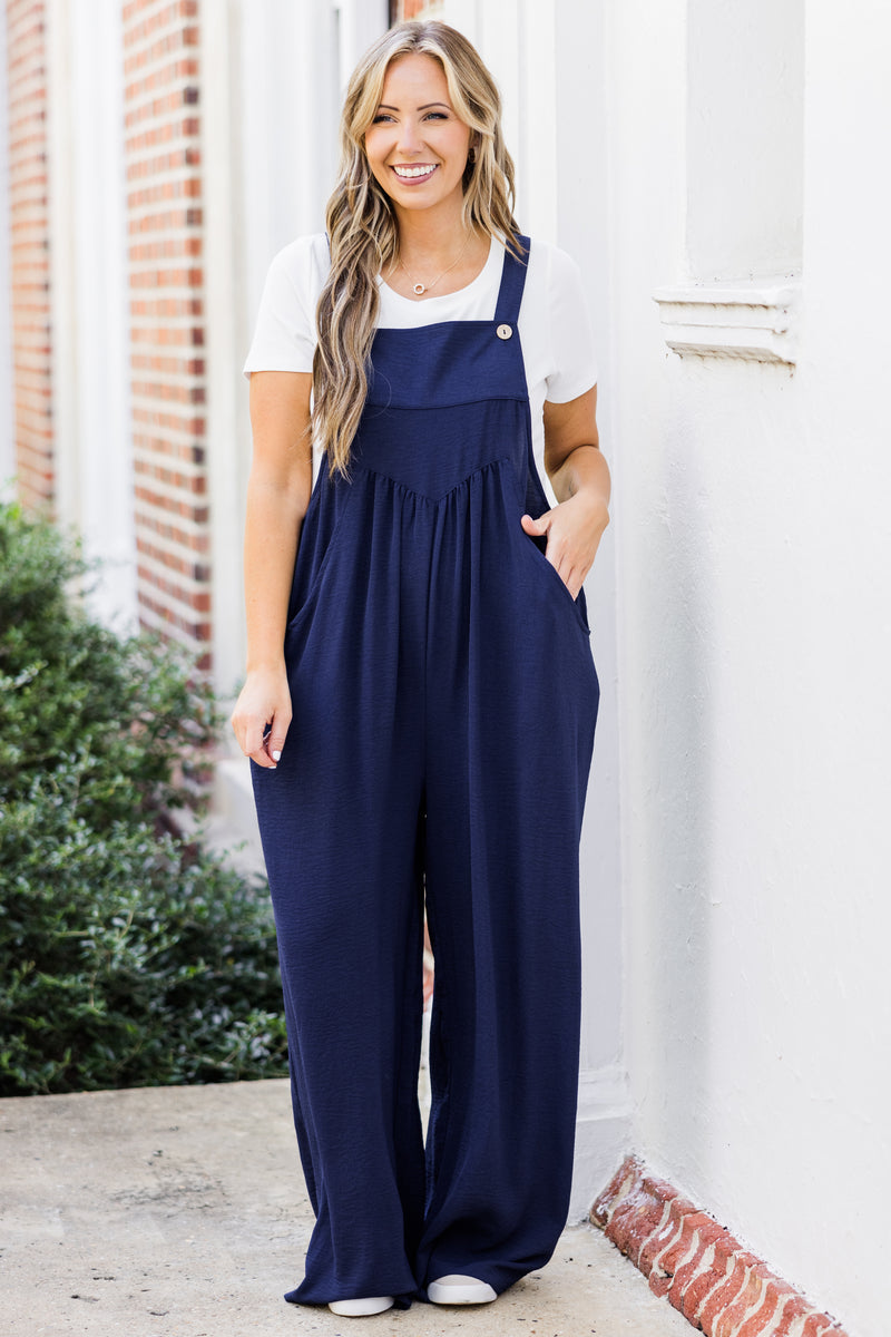 papier Cut overall/Navy　美品 100% Cotton Navy Blue Overall | Direct Workwear