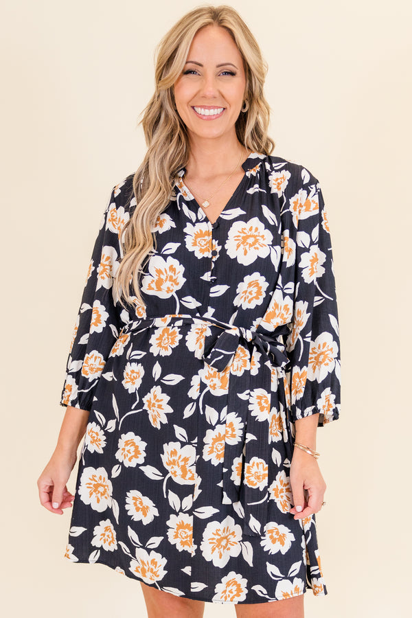 Graceful Victory Dress, Black Combo