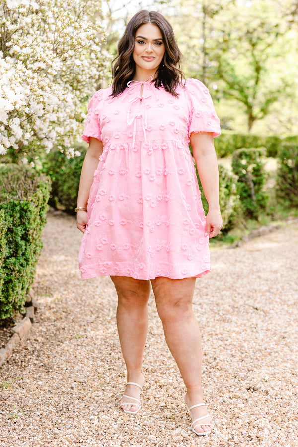 Groove In The Heart Dress, Pink Chic Soul Groove In The Heart Dress, Pink Chic Soul