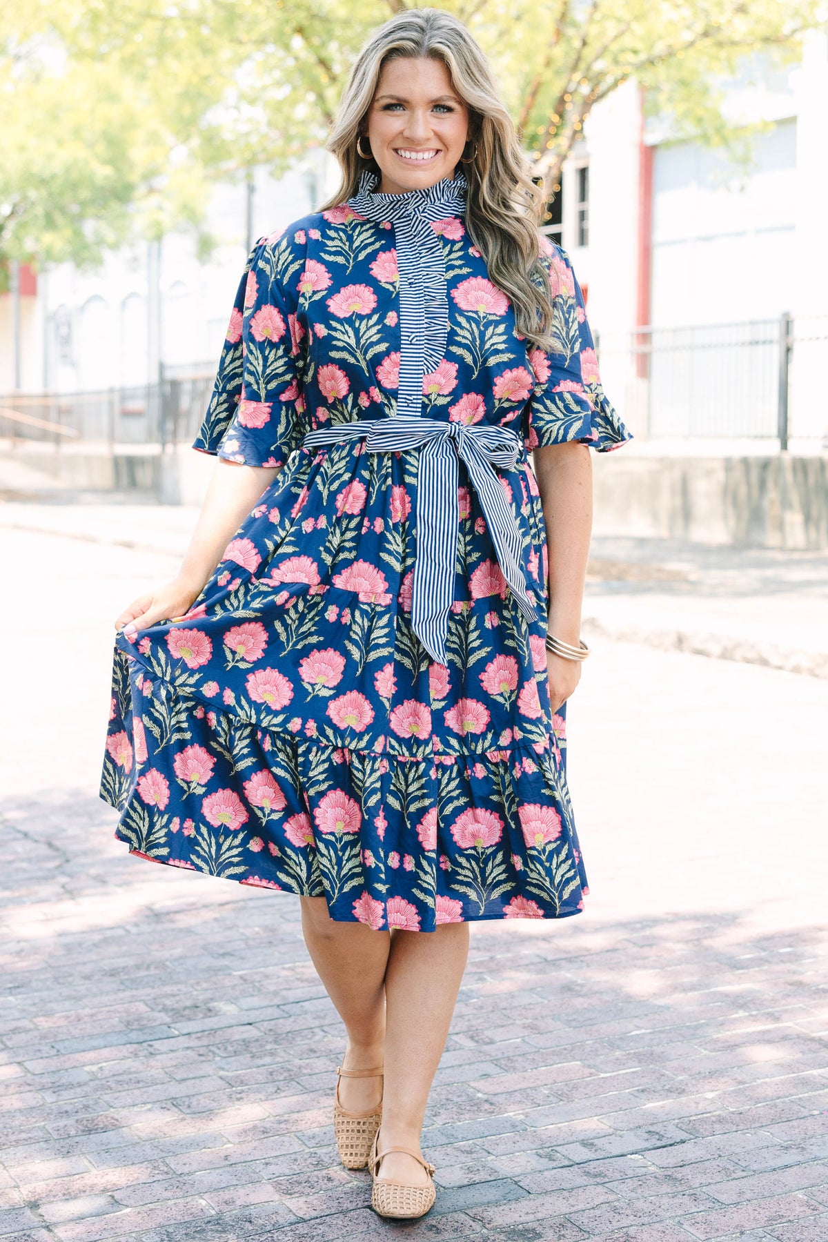 Half Truths Dress, Navy – Chic Soul