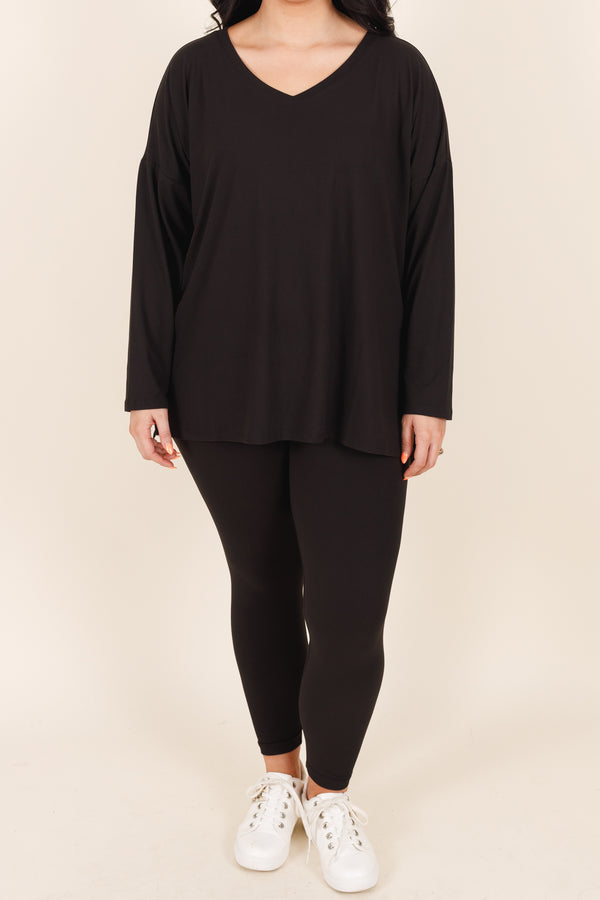 Chic Soul plus size clothing, black lounge set