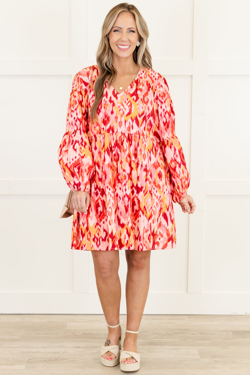 Women's Happy All Weekend Dress, Pink | Size: 1x by Chic Soul