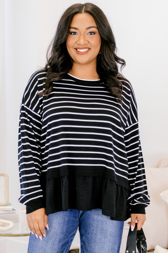 Hard At Work Top, Black – Chic Soul