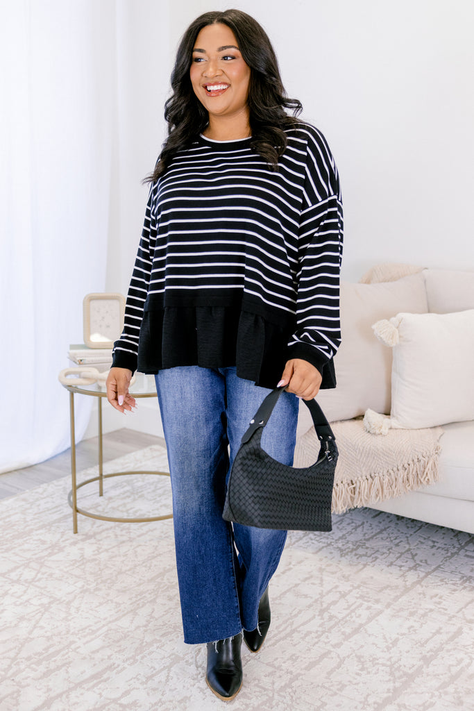 Hard At Work Top, Black – Chic Soul