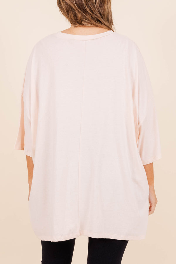 Chic Soul plus size clothing, cream pink 