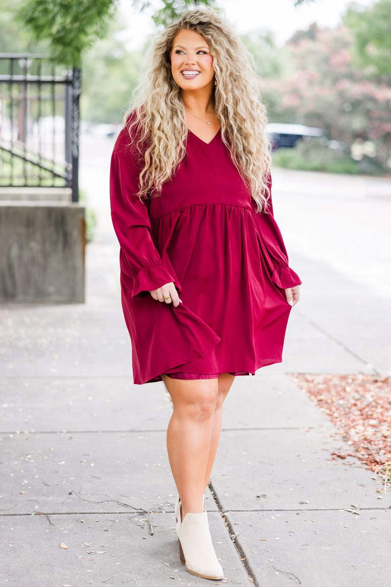 Here's To Love Dress, Plum – Chic Soul