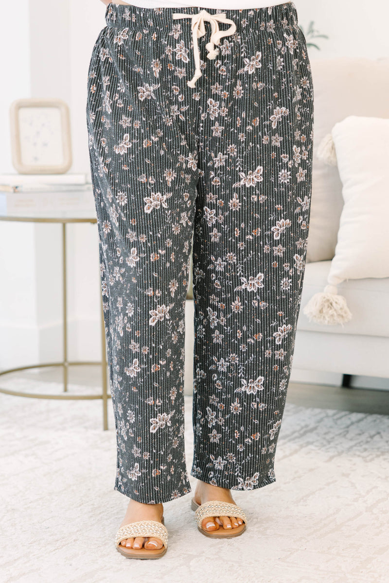 Hey Lover Pants, Black Floral – Chic Soul