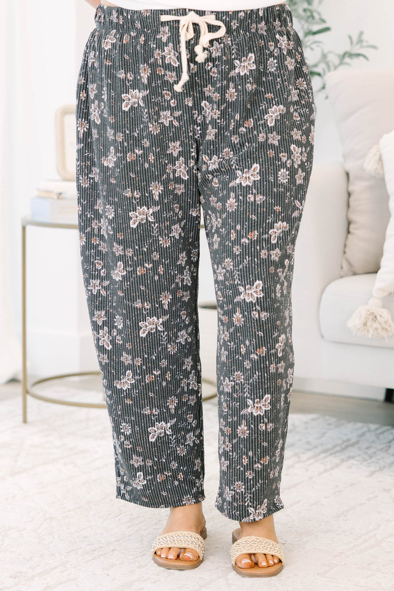 Hey Lover Pants, Black Floral – Chic Soul