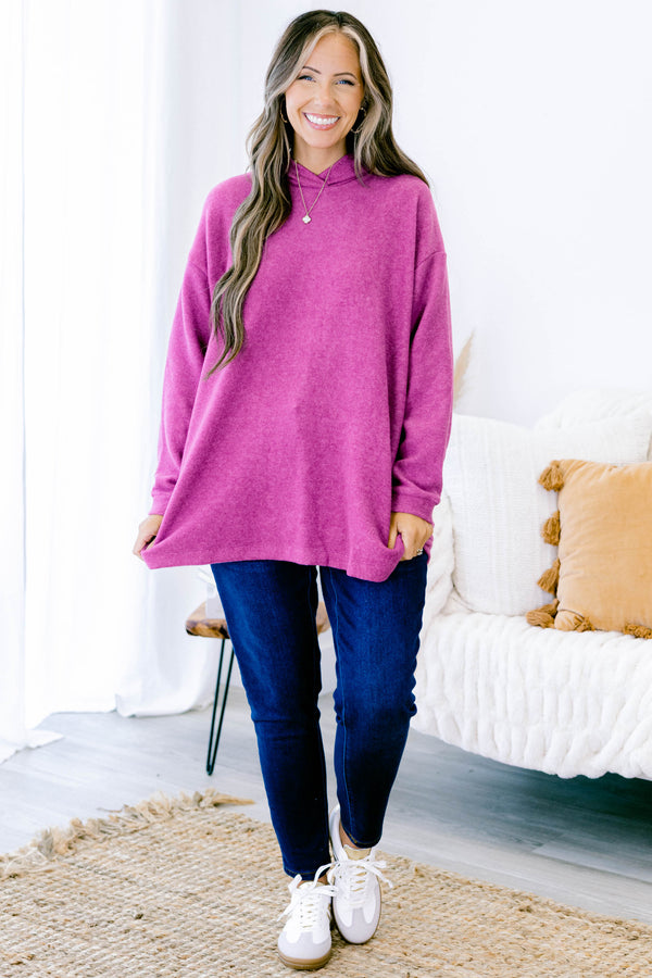 I Am On The Go Top, Light Plum