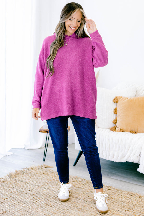 I Am On The Go Top, Light Plum