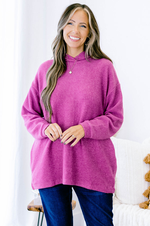 I Am On The Go Top, Light Plum