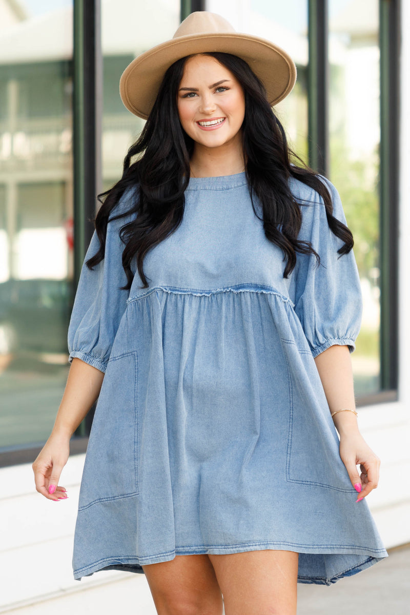 I'm Obsessed With You Dress, Denim – Chic Soul