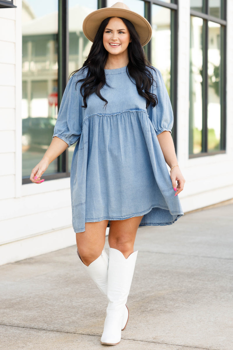 I'm Obsessed With You Dress, Denim – Chic Soul