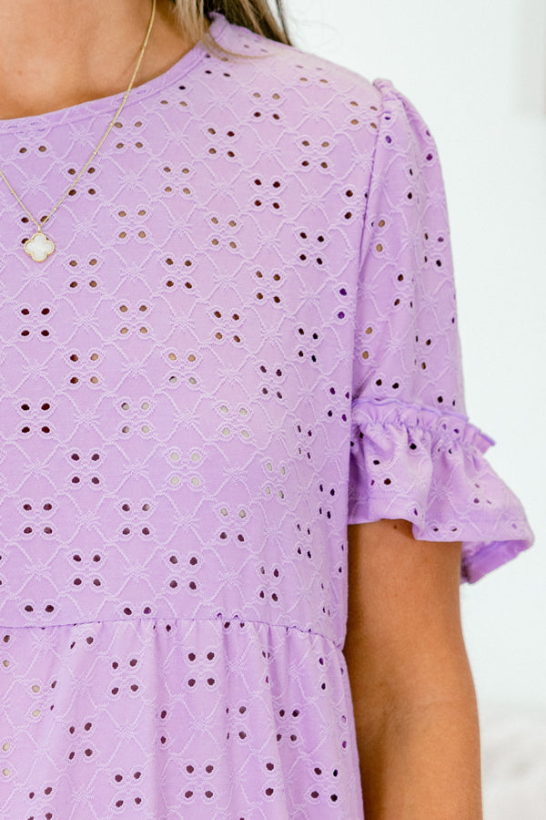 I Like You Best Top, Lilac