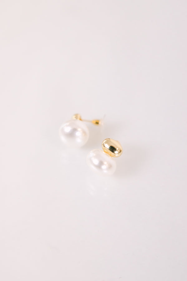 Chic Soul plus size clothing, pearl stud earrings