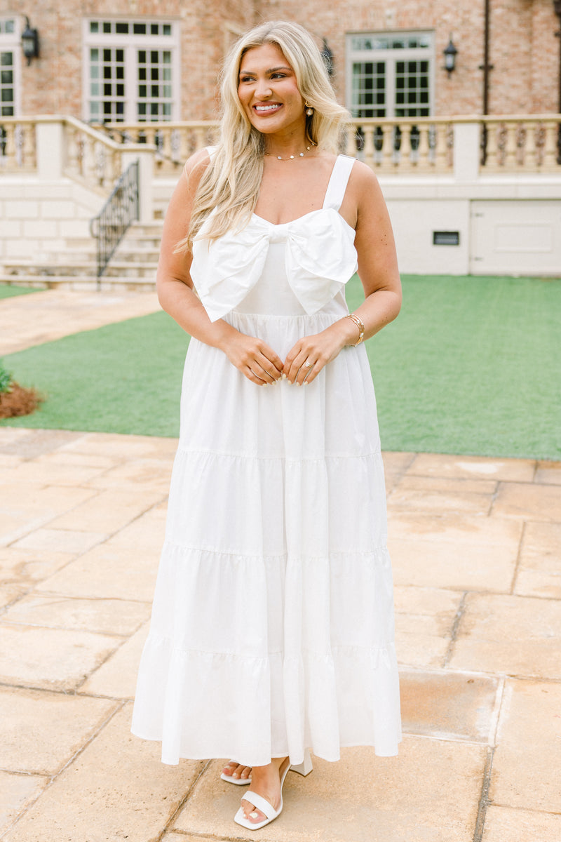 Women's In The Long Run Dress, White | Size: 1X By Chic Soul Women's In The Long Run Dress, White | Size: 1X By Chic Soul