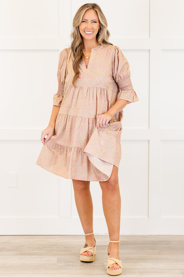 Women's Infinite Allure Dress, Pink | Size: 1X By Chic Soul Women's Infinite Allure Dress, Pink | Size: 1X By Chic Soul