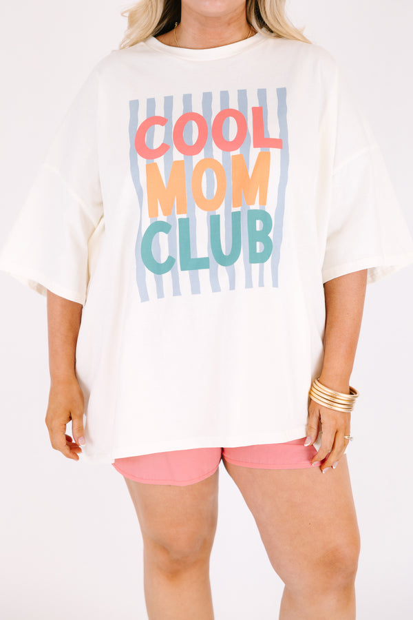 Chic Soul plus size clothing, ivory short sleeve graphic tee with the saying 