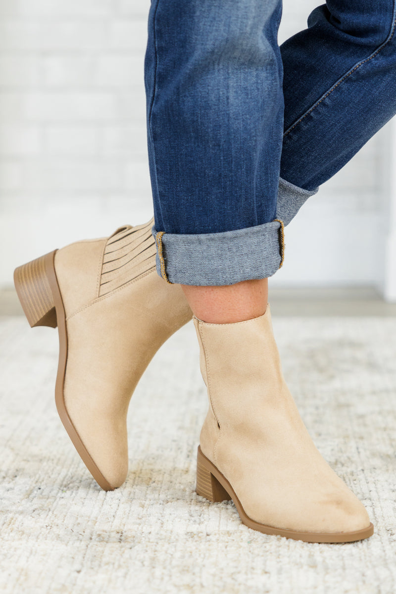 Bottines Lacets Cathy Jean - Taille 7 US Femme - Cuir Synthétique Beige - Occasion Bon état