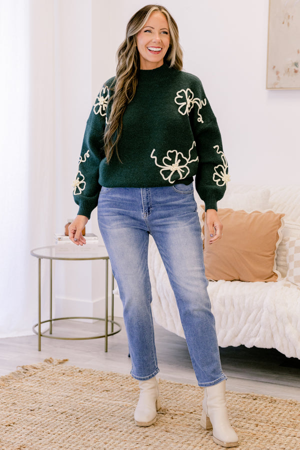 Chic Soul plus size clothing, medium wash high rise straight leg blue jeans