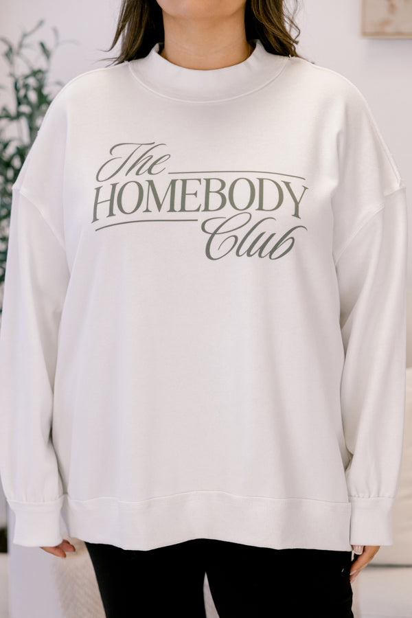 Chic Soul plus size clothing, ivory long sleeve mock neck top with 