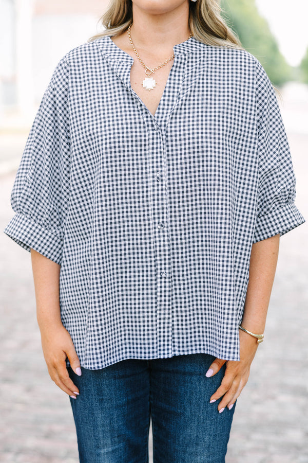 Keep Looking Up Tunic, Navy