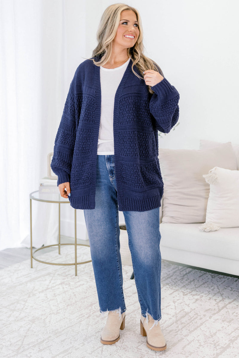 Keepin' Cozy Cardigan, Navy – Chic Soul
