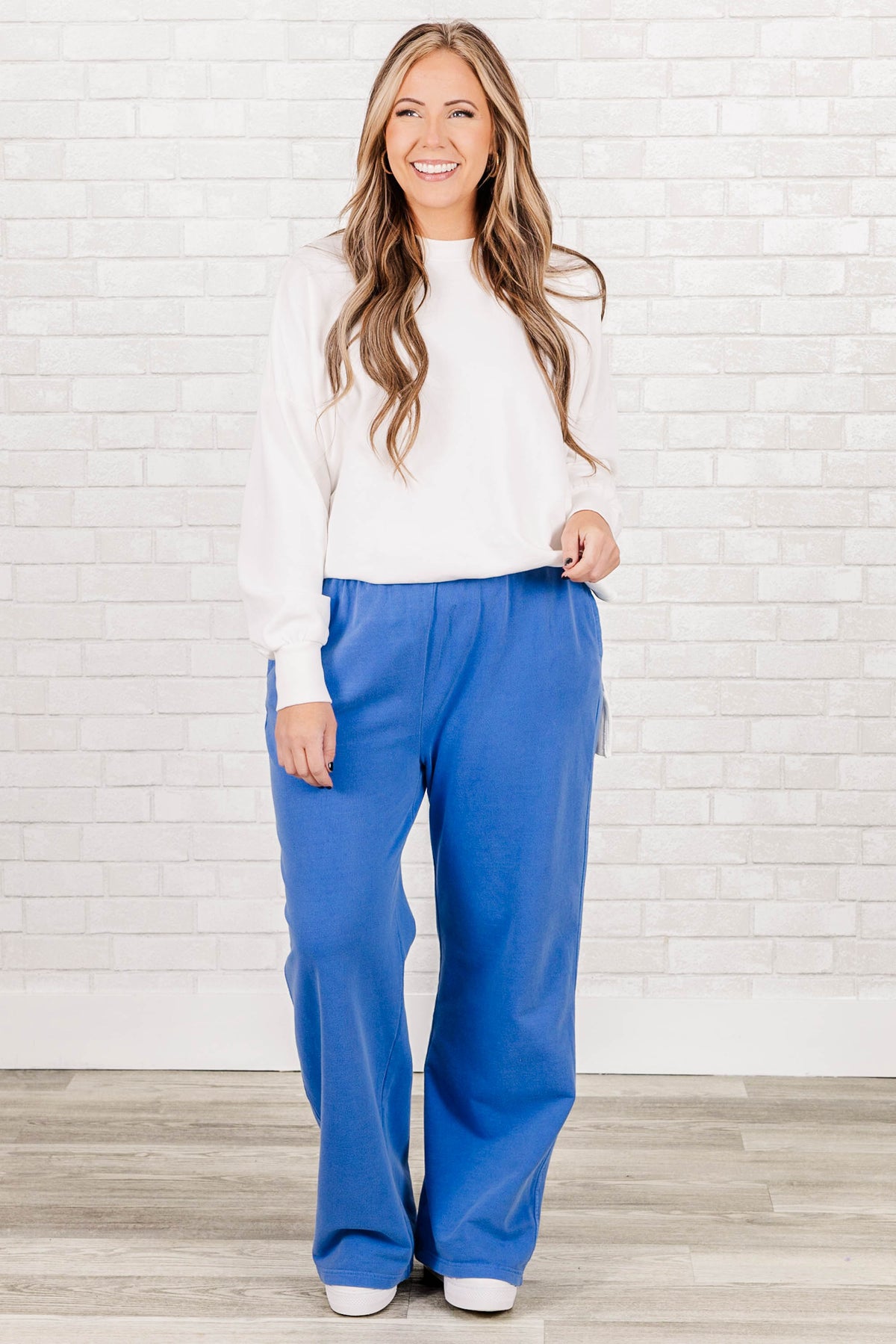 Keeping It Simple Pants, Bright Blue – Chic Soul