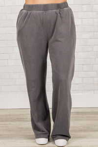 Keeping It Simple Pants, Charcoal – Chic Soul