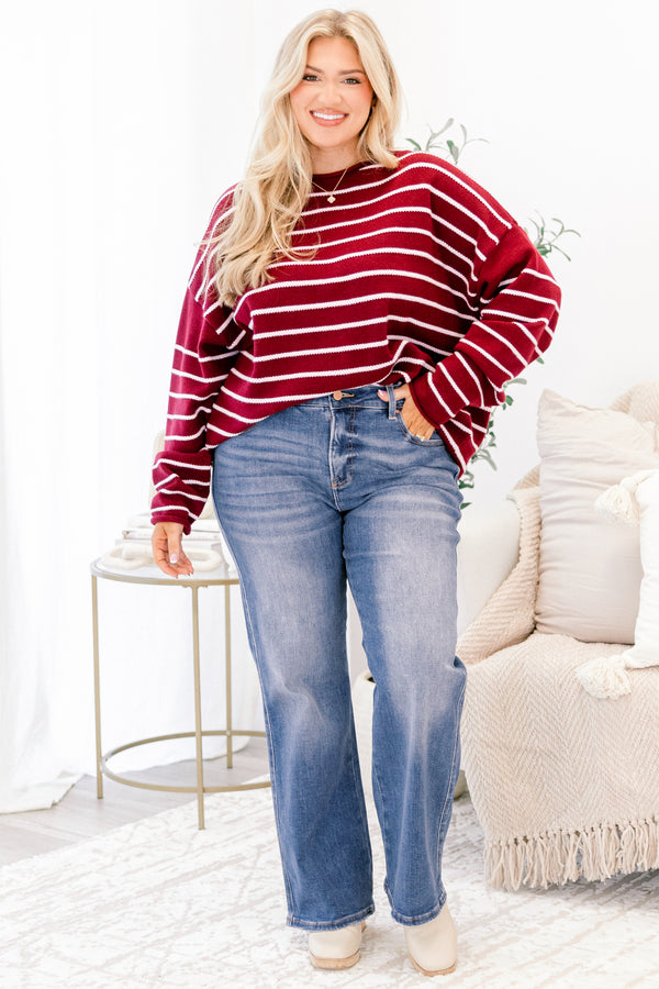 Chic Soul plus size clothing, medium dark wash straight leg blue jeans