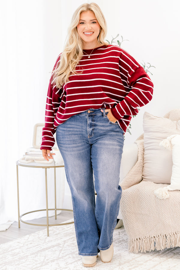 Chic Soul plus size clothing, medium dark wash straight leg blue jeans