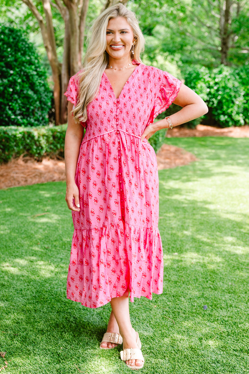 Women's Learning To Grow Dress, Pink