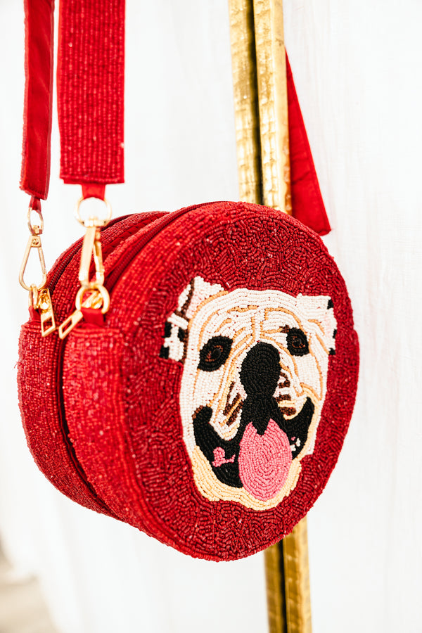 Red discount beaded purse