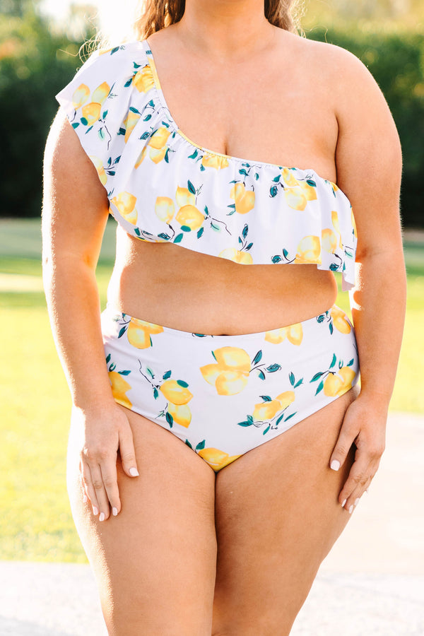 Let's Go Watch The Sunset Swim Bottom, Lemon Yellow