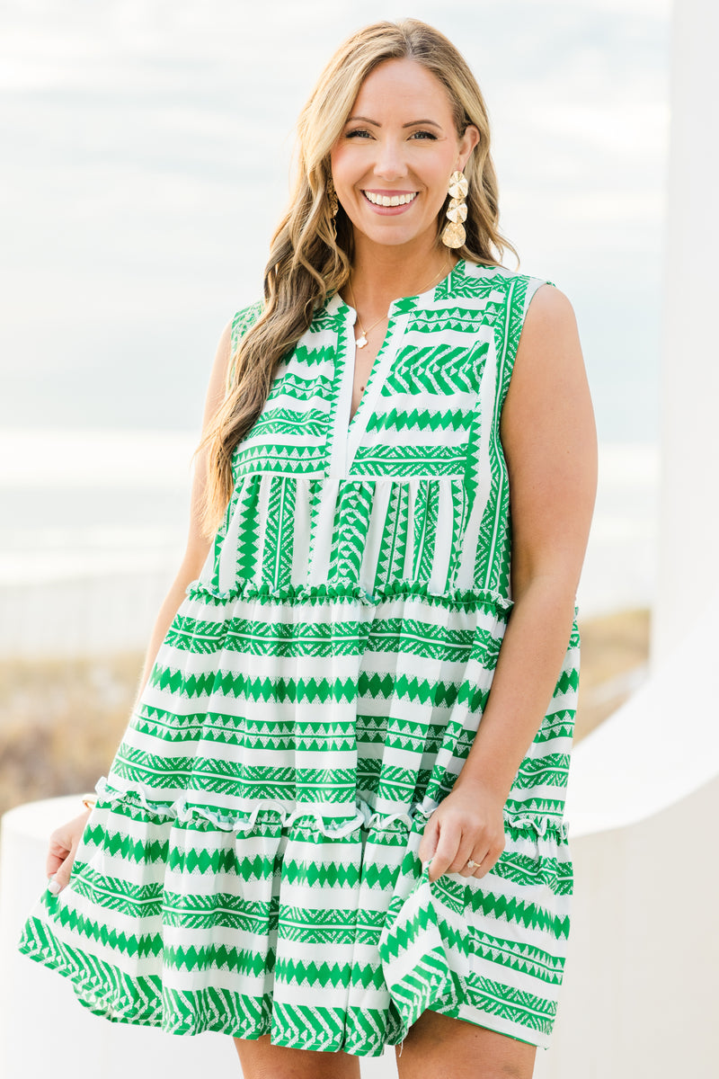 aztec dress green Layla Dress / Green Aztec Green Aztec / M