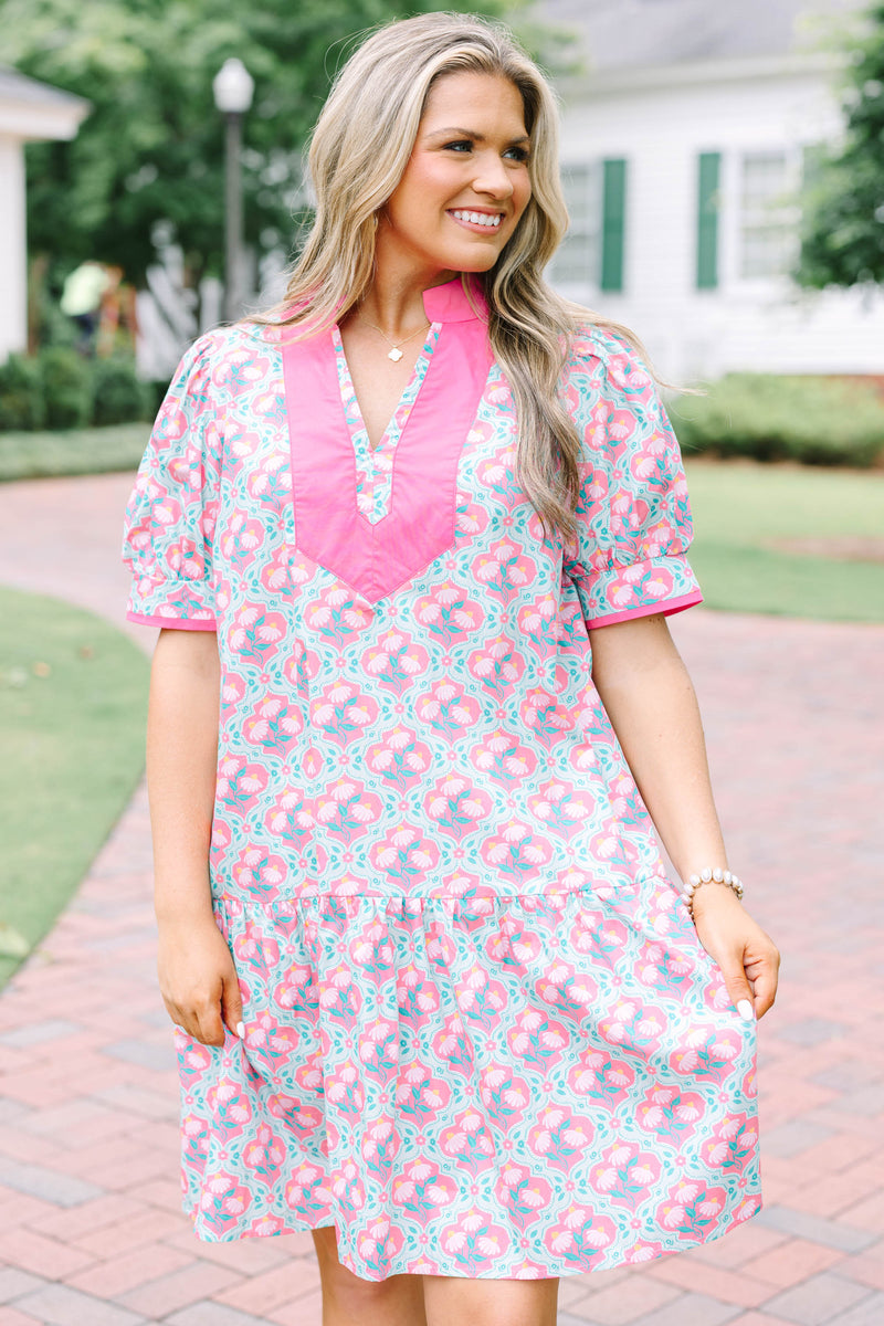 pink and green plus size dress Women's Line It Up Dress, summer garden party dress this dress doesn’t just 2XL Sage Green Boho size:S