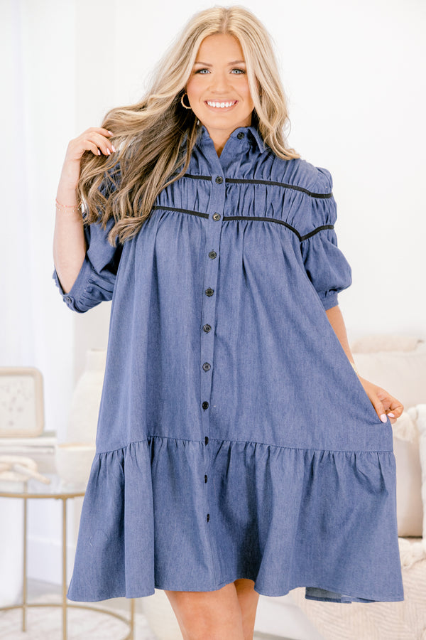 Women's Living Simply Dress, Blue