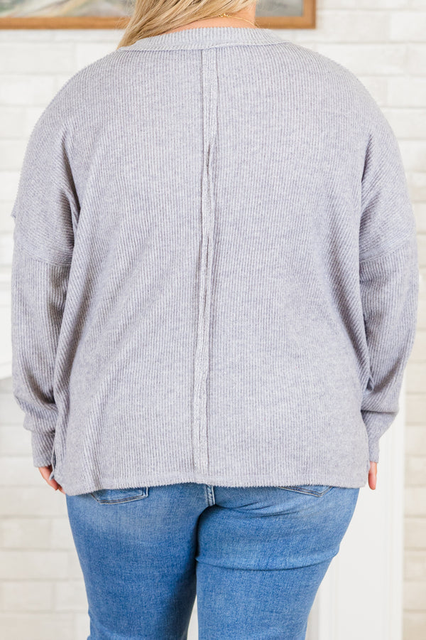 Lookin' Good Feelin' Better Sweater, Heather Gray