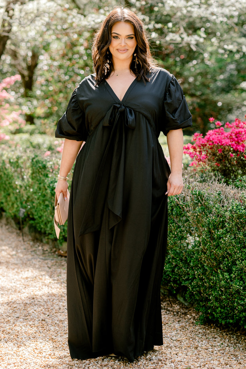 Women's Looking At Me Maxi Dress, Black | Size: 2X By Chic Soul Women's Looking At Me Maxi Dress, Black | Size: 2X By Chic Soul