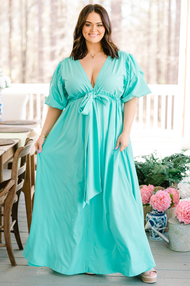 green emerald velvet dress Women's Looking at Me Maxi Dress, Green