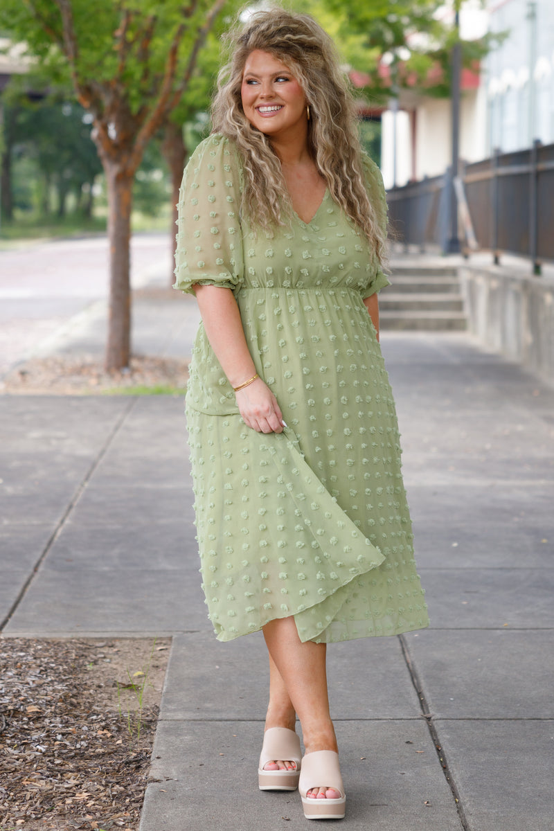 Women's Looking Chic Dress, Green | Size: 1X By Chic Soul Women's Looking Chic Dress, Green | Size: 1X By Chic Soul