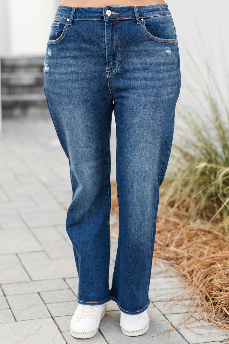 Lost In The Details Jeans, Dark Wash