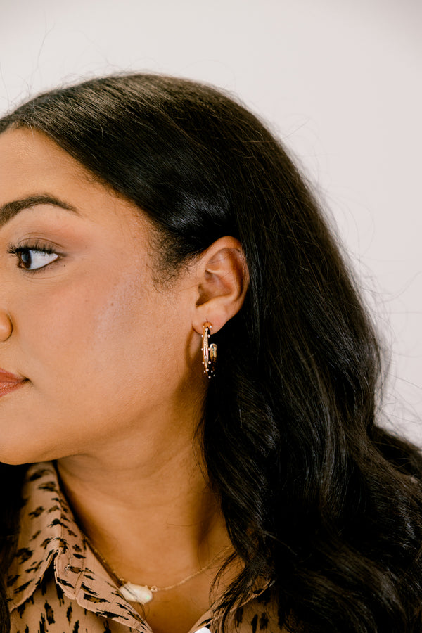 Lost In the Love Earrings, Gold