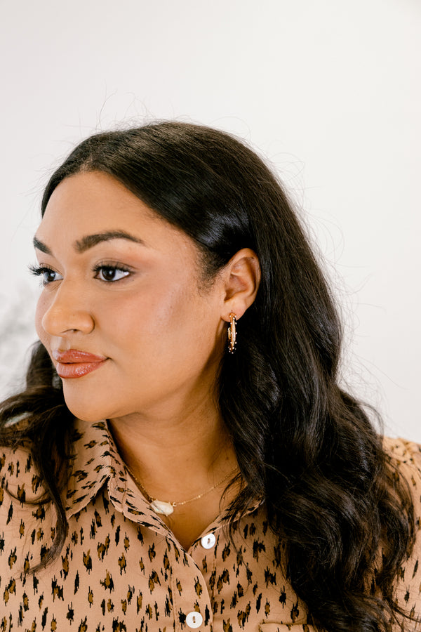 Lost In the Love Earrings, Gold