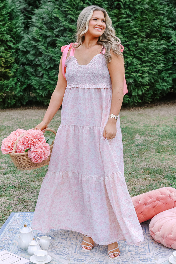 light pink maxi dress plus size City Chic | Women's Plus Size Brielle Maxi Dress - Pink