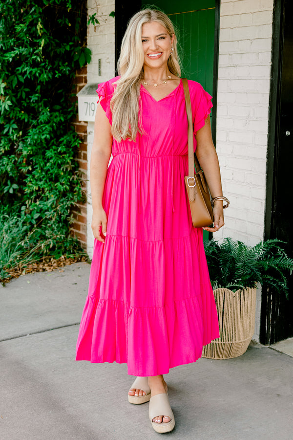 Love Me or Leave Me Dress, Hot Pink Chic Soul Love Me or Leave Me Dress, Hot Pink Chic Soul