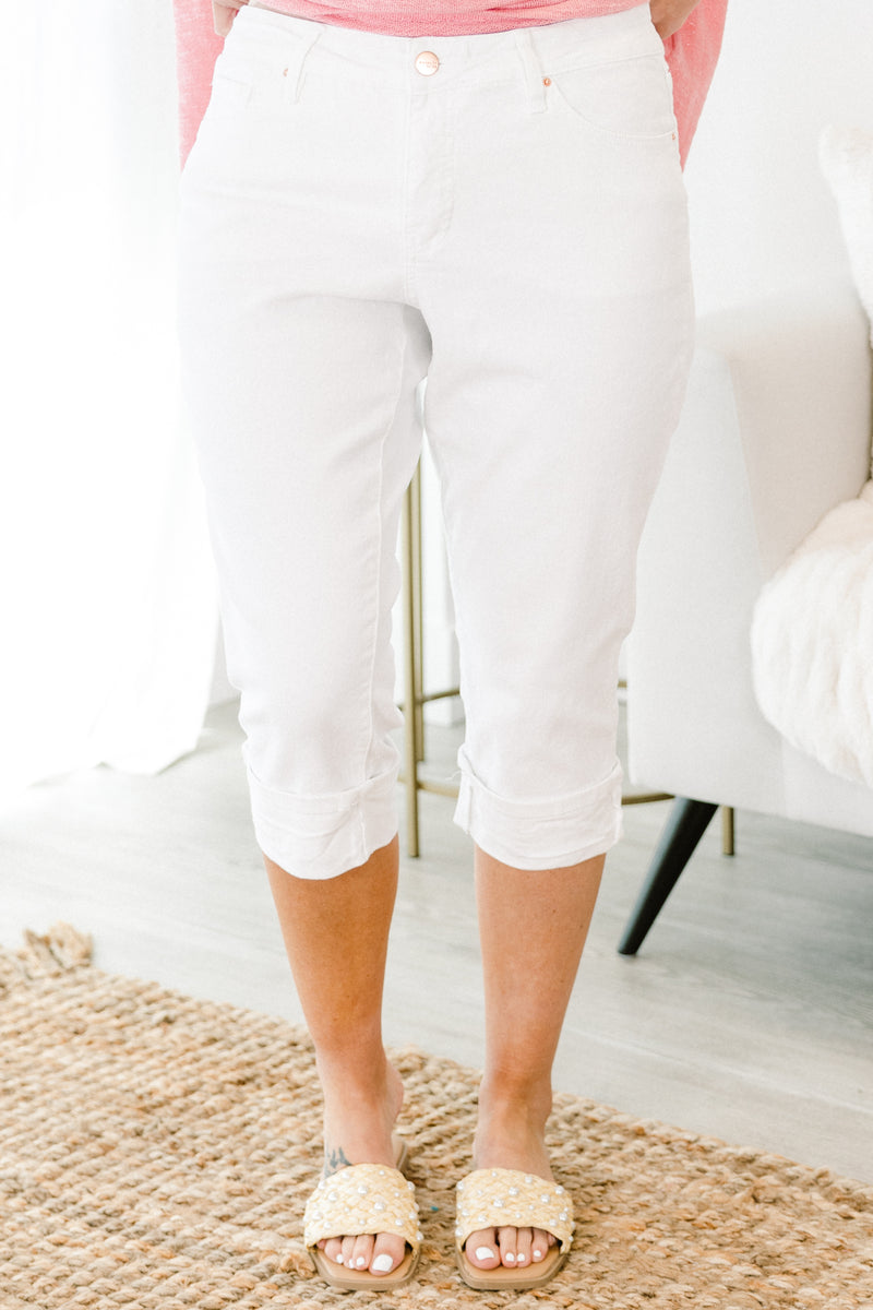 white dress capris plus size Love & Care Capris, White – Chic Soul